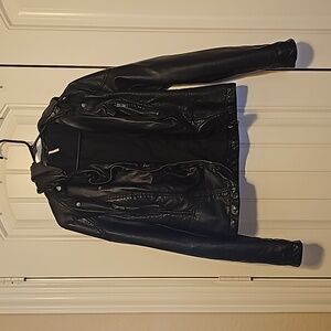 Free people Black jacket with hood